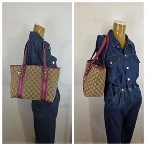 ✨️GUCCI GG Canvas Jolicoeur Tote Bag